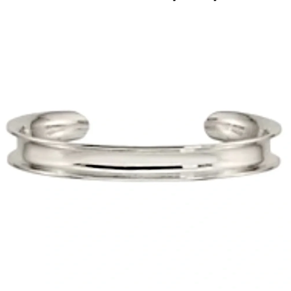 Sterling Silver .925 Concave Cuff Bracelet  14.0g NIB